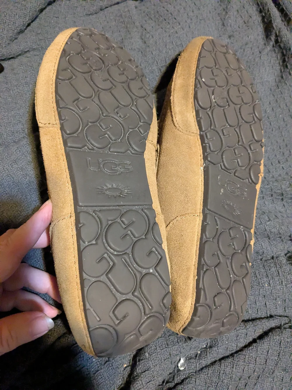 UGG Men's 12 Chester Brown Suede Moccasin Loafers Slippers